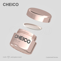 Pot en plastique pour crème de 50 g, petit flacon vide avec logo, pot avec couvercle à vis, emballage de cosmétiques OEM