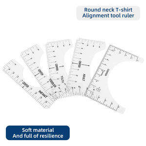 JP เสื้อยืดแบบใสวัสดุพีวีซีไม้บรรทัดนำเสื้อยืดไม้บรรทัดการจัดตำแหน่งเสื้อยืดสำหรับเย็บผ้า - Product Image 3