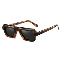 Vente en gros de lunettes de soleil à monture grise Lunettes de soleil unisexes confortables en acétate de tortue TAC de haute qualité pour hommes et femmes