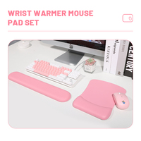 Ensemble de tapis de souris ergonomique en mousse à mémoire de forme pour le gaming avec repose-poignet, antidérapant, protection contre les radiations, couleur personnalisée pour la maison et le bureau, certifié RoHS