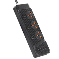 Regleta de Enchufes Universal con Múltiples Orificios, Interruptor Independiente, Protección Contra Sobrecarga USB, Protector Contra Sobretensiones, Extensión Eléctrica