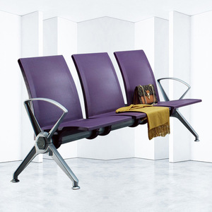 Silla de espera Bao Xian Row Lg318f de acero inoxidable con pasamanos para áreas públicas, aeropuertos y hospitales - Product Image 3