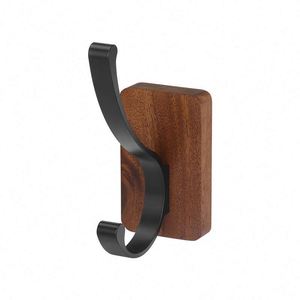 Crochet mural adhésif double face en bois pour cuisine, support de rangement pour câbles et prises, fixation étanche - Product Image 4