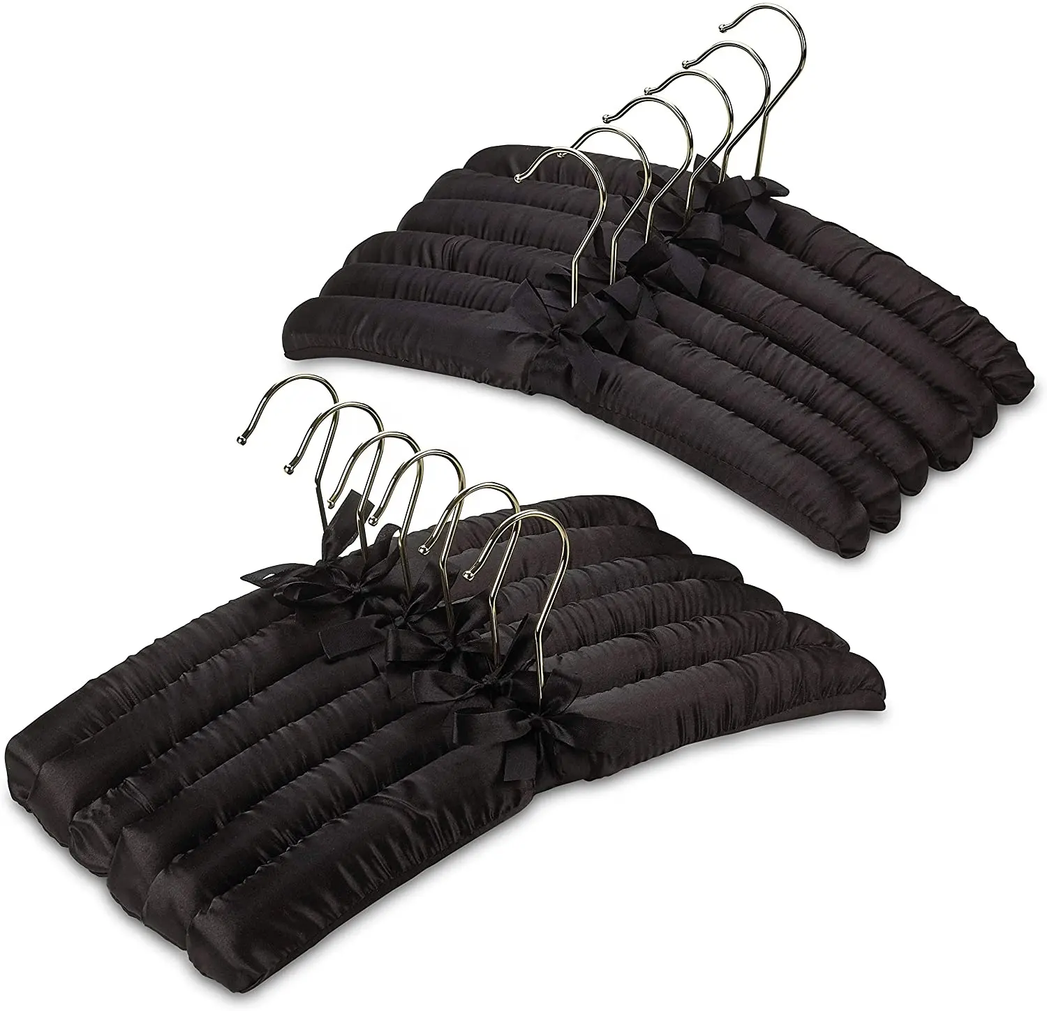 Premium percha de ropa de tela suave acolchada gruesa perchas para las mujeres suéteres de ropa vestidos