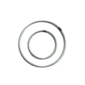 Customizable Packaged Stainless Steel Wire Wreath Circle Metal O Ring With Plastic Cover