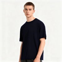 T-shirt unisexe surdimensionné imprimé personnalisé pour homme, de haute qualité, 230 g/m², 100 % coton tricoté, respirant, poids lourd