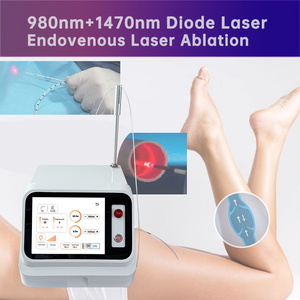 Coagulateur laser veineux intraveineux EVLT 980nm 1470nm pour la coagulation vasculaire, laser EVLA pour la phlébologie - Product Image 1