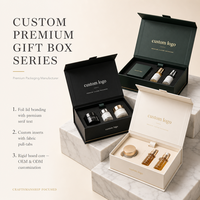 Boîte cadeau rigide magnétique personnalisée avec insert en mousse à languette en tissu, couvercle en aluminium avec marquage de la marque, emballage cosmétique haut de gamme
