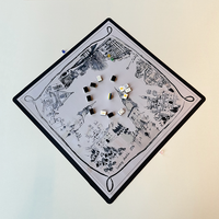 Tapis de Mahjong Premium Antidérapant avec Dos en Caoutchouc, Surface Lisse, 80x80cm, Tapis de Jeu Pliable pour Tuiles de Mahjong et Soirées de Poker
