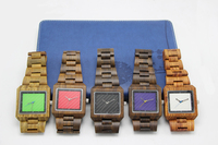 Montres de marque les plus vendues, montres à quartz pour hommes, montres-bracelets en bois pour hommes, vente en gros, boîtier carré de 10 mm d'épaisseur