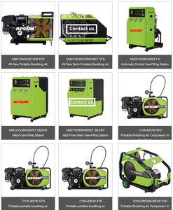 Compresseur d'air respiratoire haute pression APCOM 300 bars, compresseur d'air portable pour plongée sous-marine à moteur essence - Product Image 5