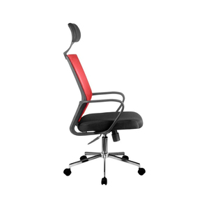 Silla Ejecutiva de Diseño Moderno Rojo, de Lujo, Respaldo Alto, Ergonómica, Completamente de Malla, para Oficina, Muebles Comerciales - Product Image 2