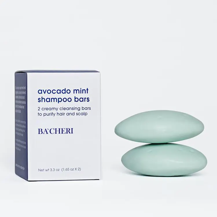 Kangrong Private Label Hair Care Organic Travel Size Moisturizing Nourishing Mint Avocado Shampoo Bar Soap Shampoo Bar