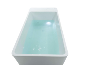Baignoire carrée en acrylique écologique avec système de contrôle GECKO et valve de vidange pour le soulagement musculaire et la récupération sportive - Product Image 6