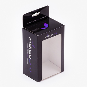 Tái Chế Vật Liệu C1S Hộp Giấy Biểu Tượng Tùy Chỉnh In Với Treo Lỗ Giấy Các Tông Hộp Với Rõ Ràng Hiển Thị Trong Suốt Cửa Sổ - Product Image 4