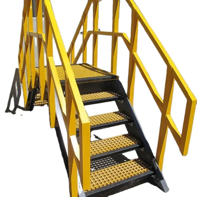 Pasamanos de escalera Industrial, Material FRP anticorrosión