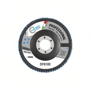 Disque à lamelles professionnel Fervi DF8100, disque abrasif sans fer pour le ponçage des métaux - Product Image 1