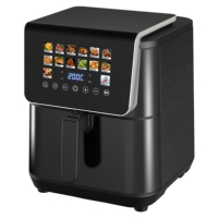 Friteuse à air numérique intelligente 9L en acier inoxydable, grande capacité, appareil électroménager familial, vente directe usine
