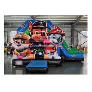 PAW P atrol comercial al aire libre cartón caliente inflable gorila saltando tobogán Combo castillo hinchable casa para niños