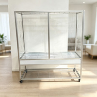Cage à oiseaux en alliage d'aluminium sur mesure, norme européenne, profil 20, grande cage pour oiseaux, enclos pour animaux de compagnie