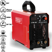 CTM-160 3 en 1 Coupe-plasma CUT MMA TIG Inverseur IGBT Machine de découpe plasma portable 160A Coupe-soudeur