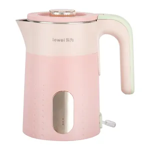 Горячая Распродажа розовый 1500 Вт из нержавеющей стали Электрический чайник для кипящей воды