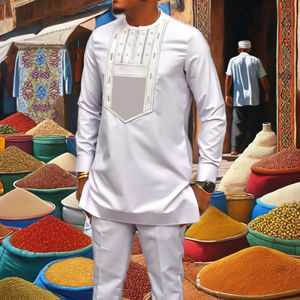 2025 nuovo stile etnico <span class=keywords><strong>Africa</strong></span> Dashiki Dubai abito a camicia lunga Casual Daffah Ramadan moda Custom gioventù <span class=keywords><strong>marocco</strong></span> Thobes - Product Image 3