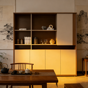 Archivador de Madera MDF Moderno y Pulido, Estantería Multifuncional de Gran Capacidad, Unidad de Almacenamiento SENSAI Z19 para Hogar, Dormitorio, Apartamento - Product Image 3