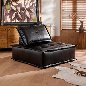 Piedmont Tofu Block Carré Canapé en tissu Style nordique Wabi-Sabi Minimaliste Modulaire pour salon Hôtel ou appartement - Product Image 2