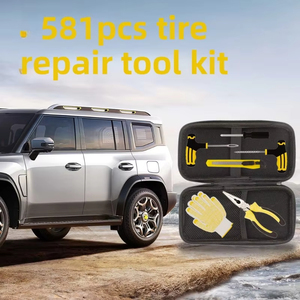 Wholesale Professional Car Tire Repair Tool Set 58 Piece Vacuum Motorcycle Vehicle <b>Rubber</b> <b>Strip</b> Kit - Product Image 4