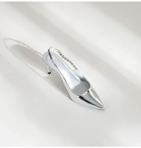 Sandalias Elegantes Plateadas de Tacón Alto Stiletto para Mujer, Lujosas, Cómodas, Antideslizantes, Moda 2025, Sandalias de Vestir para Dama - Product Image 2