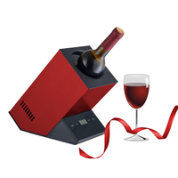 Refroidisseur de vin portable blanc personnalisé Mini refroidisseur à piles pour vin rouge blanc