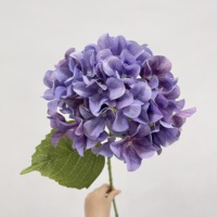 Hydrangeas artificiels HGA réalistes pour la décoration de la maison et des événements, fleurs d'hortensia en soie au toucher réel, décoration de salon, vente en gros