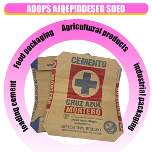 Bolsas de Papel Kraft Ecológicas, Resistentes a Perforaciones, Multicapa, Compuestas de Papel <span class=keywords><strong>y</strong></span> Plástico, con Fondo Cuadrado <span class=keywords><strong>y</strong></span> Válvula, para Polvo Químico - Product Image 4
