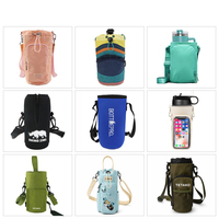 Sac isotherme en nylon pour bouteille d'eau avec doublure en aluminium et pochette avant zippée pour le voyage, directement de l'usine