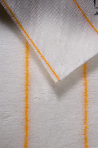 <span class=keywords><strong>Tela</strong></span> acrílica de mezcla de poliéster a rayas amarillas, pincel de pintura de fondo blanco, <span class=keywords><strong>tela</strong></span> tejida, cepillo de rodillo de franela - Product Image 3