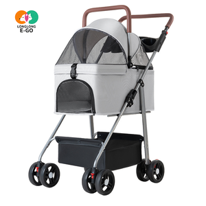 Chariot de promenade pliable compact et léger pour chiens et chats domestiques, vente en gros en vrac, modèle détachable, offre spéciale - Product Image 1