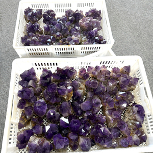 Agruppo di <span class=keywords><strong>Ametista</strong></span> Brasiliana Naturale Grezza, Cristallo di Alta Qualità per Energia Curativa e Decorazione - Product Image 1