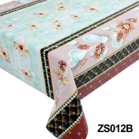 Vente en gros de tissu de nappe en PVC imperméable à l'eau de luxe de haute qualité