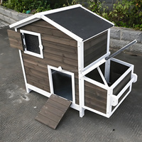 Cage à poules triangulaire en bois robuste et durable, poulailler