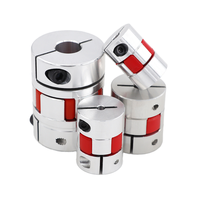 Coupleur à mâchoires en aluminium de type pince OD 40 mm avec insert araignée, alésage personnalisé de 6 mm à 24 mm, jeu nul pour servomoteur