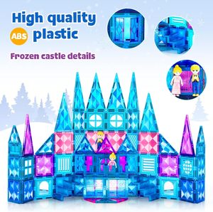 Meilleures ventes : 63 pièces de blocs de construction magnétiques 3D en forme de château de conte de fées, en plastique, pour enfants, OEM ASTM CPC EN71 CE Sets - Product Image 3