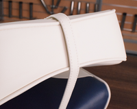 Allshine Marine Sièges de bateau pliants à dossier haut Chaises Captain en vinyle imperméables et durables avec 4 vis de montage et 1 an de garantie