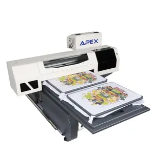 APEX flatbed t-shirt printer 3d textile printing machine