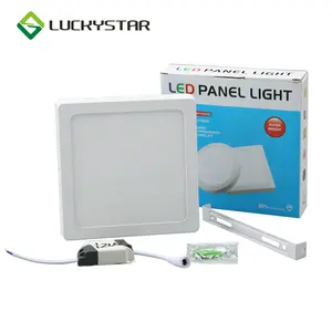 LUCKYSTAR IP20 220V china factory low price high brightness Square aluminium Lamp Frame 12W led ceiling panel light