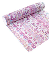 12 rouleaux de 15mm de large Sakura décoratif Washi ruban de masquage ensemble pour bricolage diamant Art, journaux, planificateurs, Scrapbook, emballage