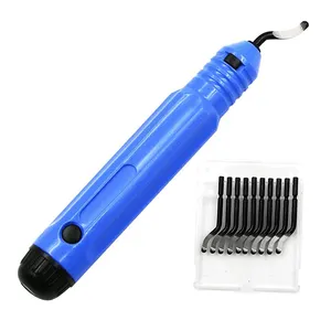 Portable Handle Plastic Hand Burr Trimming Knife NB1100 Handheld Edge Cutter Removing Deburring Tool with 10pcs BS1010 Blades