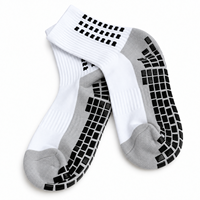 Chaussettes de sport antidérapantes à logo personnalisé, respirantes, avec semelle rembourrée, compression, tricot haute densité