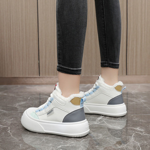 2026 New Winter Sports Shoes Thick Sole Warm Cotton Plush Student Shoes Flat Waterproof Design Anti-Slip Shock Absorbing - Product Image 6