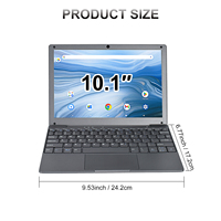 New 10.1 Inch Portable Mini Intel Celeron N4000 CPU Laptop 8GB RAM 128GB SSD 1TB Hard Drive Win11 Wireless Built-In Business